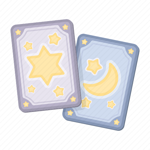 Dark, magic, tarot cards, white icon - Download on Iconfinder