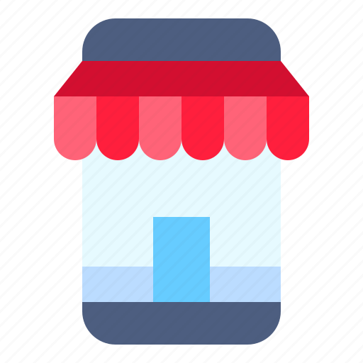 Smartphone, shop, mobile, application, store, online, marketplace icon - Download on Iconfinder