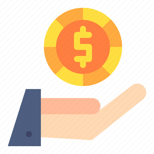 Giving, hand, money, cash, payment, in icon - Download on Iconfinder