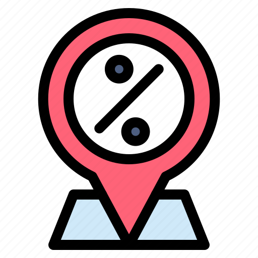Discount, navigation, gps, pin, location icon - Download on Iconfinder