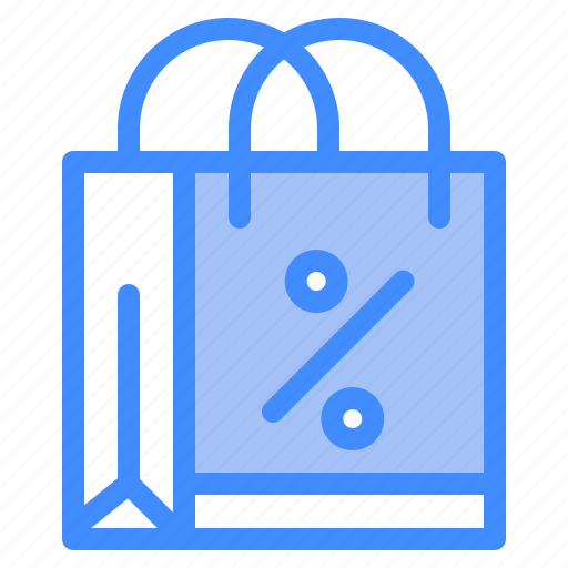 Ecommerce, shopping, percent, bag, discount icon - Download on Iconfinder