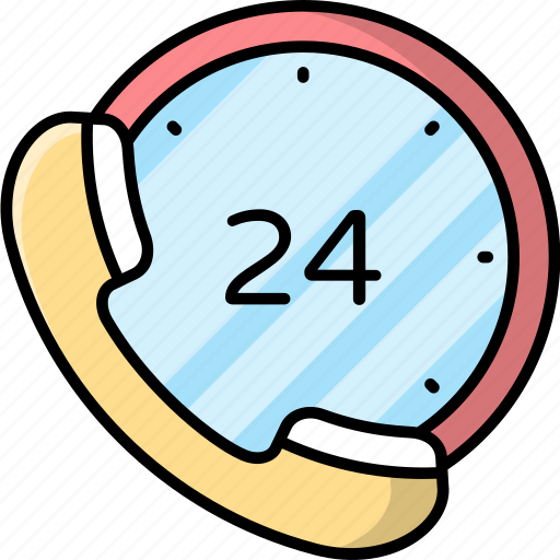 24 hours, customer, service, support icon - Download on Iconfinder