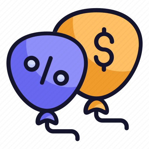 Discount offer, black friday, discount, ballon, shopping discount icon - Download on Iconfinder