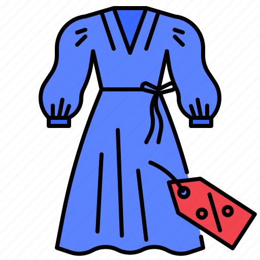 Dress, percentage, percent, sale, fashion, discount, price icon - Download on Iconfinder