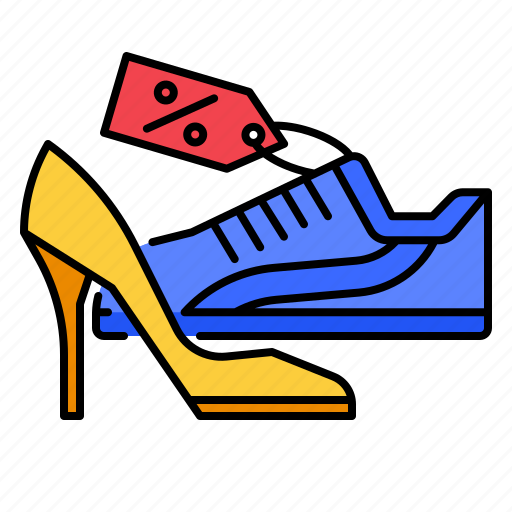 Footwear, shoe, shopping, sneaker, high, heels, price icon - Download on Iconfinder