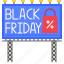billboard, poster, offer, discount, announcement, advertising, black, friday 