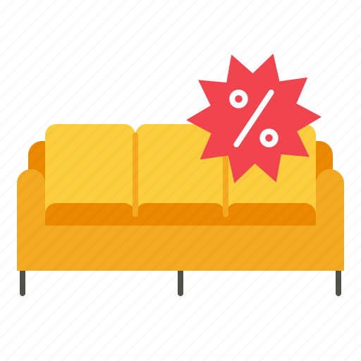Furniture, percent, sale, discount, sofa, shopping icon - Download on Iconfinder