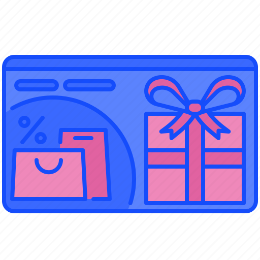 Gift, card, voucher, offer, store, commerce, shop icon - Download on Iconfinder