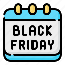 black, friday, time, and, date, commerce, shopping, daily, calendar