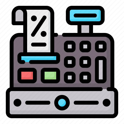 Cash, register, cashbox, commerce, and, shopping, cashier icon - Download on Iconfinder