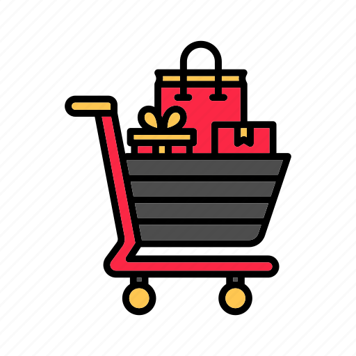 Trolley, sale, discount, black friday, shopping, cart icon - Download on Iconfinder