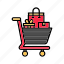 trolley, sale, discount, black friday, shopping, cart 