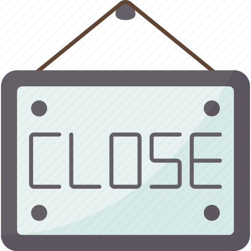 Close, sign, store, business, time icon - Download on Iconfinder