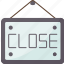 close, sign, store, business, time 