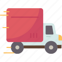 truck, delivery, shipping, speed, service