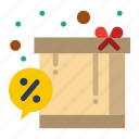 box, discount, gift, shopping