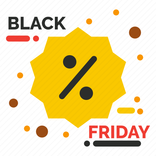Black, discount, friday, label, promotion icon - Download on Iconfinder