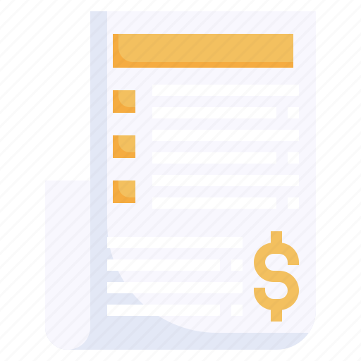 Bill, business, and, finance, payment, invoice, receipt icon - Download on Iconfinder