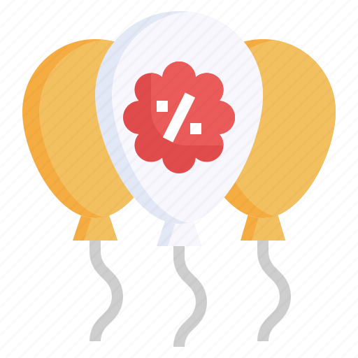 Black, friday, balloons, notifications, coupon, discount icon - Download on Iconfinder