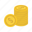 business, coin, coins, currency, dollar, money, savings 