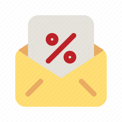 Black friday, commerce, coupon, discount, invitation, mail, voucher icon - Download on Iconfinder