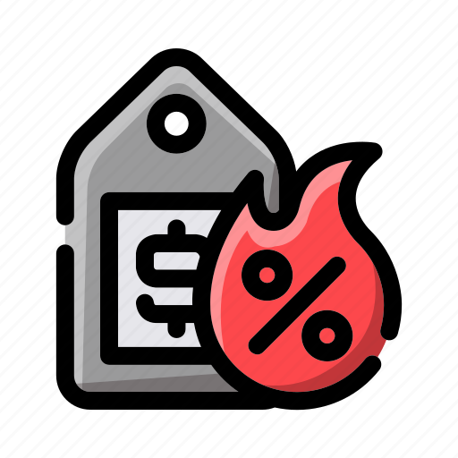 Hot, price, fire, discount, sale, promotion, sign icon - Download on Iconfinder