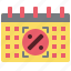 blackfriday, flat, calendar, date, schedule, event, plan 