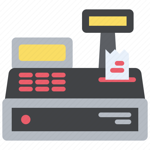 Blackfriday, flat, cashregister, payment, shopping, cashier, pos icon - Download on Iconfinder