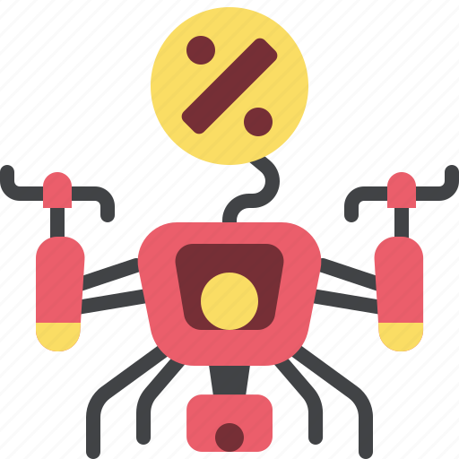 Blackfriday, flat, drone, sale, copter, quadcopter, camera icon - Download on Iconfinder