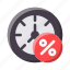 timer, percent, discount, sale, time, clock, watch, stopwatch, countdown 