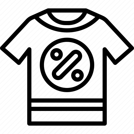 Blackfriday, outline, tshirt, clothes, fashion, clothing, wear icon - Download on Iconfinder