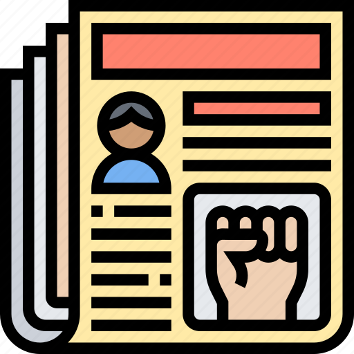 Press, article, journal, newspaper, parody icon - Download on Iconfinder