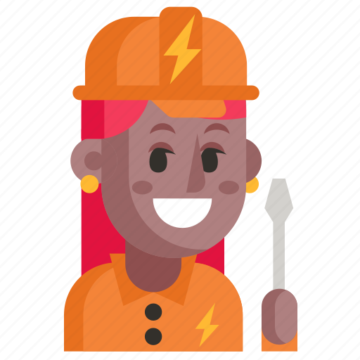 Avatar, electrician, job, profession, user, woman, work icon - Download on Iconfinder