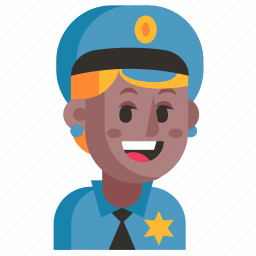 Avatar, job, policeman, profession, user, woman, work icon - Download on Iconfinder