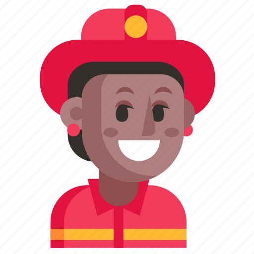 Avatar, firefighter, job, profession, user, woman, work icon - Download on Iconfinder