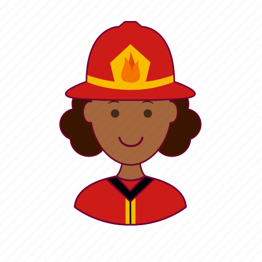 Black woman, bombeira, emprego, firefighter, job, professions, trabalho icon - Download on Iconfinder