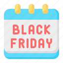black, friday, time, and, date, commerce, shopping, daily, calendar, schedule