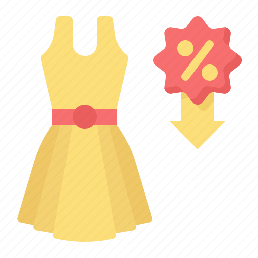 Dress, commerce, and, shopping, garment, femenine, elegant icon - Download on Iconfinder