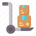 trolley, shipping, and, delivery, commerce, shopping, bag, cart