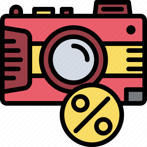 Blackfriday, filledoutline, camera, discount, photo, sale, electronic icon - Download on Iconfinder