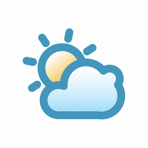 Blitzcon, cloud, line, mix, sun, warm, weather icon - Download on Iconfinder