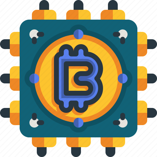 Cpu, chip, cryptocurrency, bitcoin, digital, currency icon - Download on Iconfinder