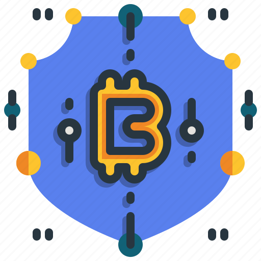 Security, blockchain, shield, bitcoin, cryptocurrency icon - Download on Iconfinder