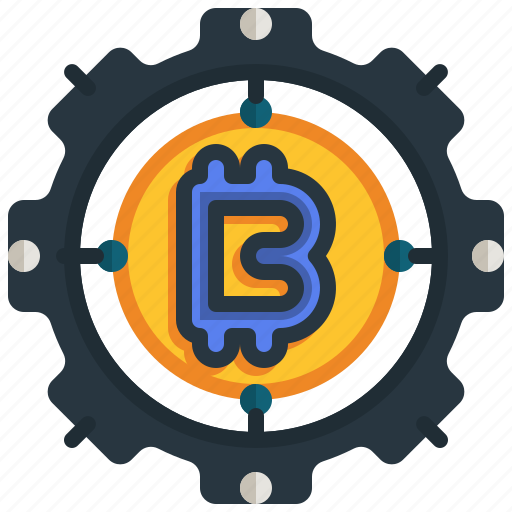 Settings, bitcoin, asset, management, cryptocurrency, gear icon - Download on Iconfinder