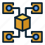 blockchain, link, chain, cube, connection, linked 