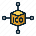 ico, blockchain, cryptocurrency, nodes, connection, bitcoin, network