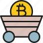 bitcoin, blockchain, coin, cryptocurrency, miner, trolley 