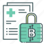 blockchain, data, lock, medical, privacy, secure 