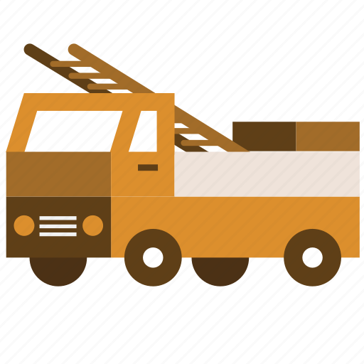 Builder, construction, ladder, repair, truck icon - Download on Iconfinder