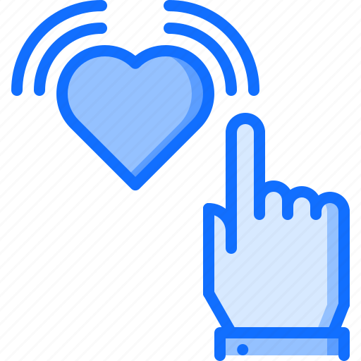 Blog, click, hand, heart, like, network, social icon - Download on Iconfinder